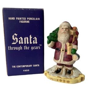 Santa Through the Years 1920 The Contemporary Santa RSVP 1990 with Original Box